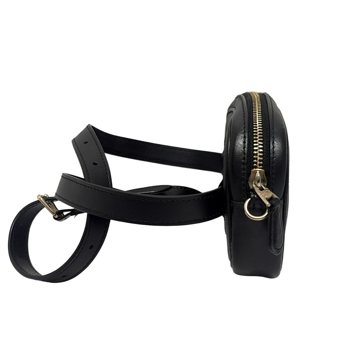 COACH コーチ ウエストポーチ シグネチャー柄 F 73951 ダークブラウン×黒 レザー