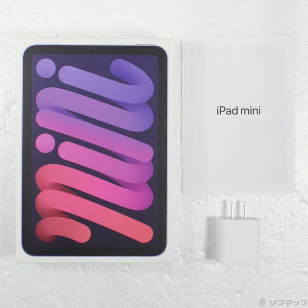中古品〕 iPad mini 第6世代 64GB パープル MK8E3J／A SIMフリー【262