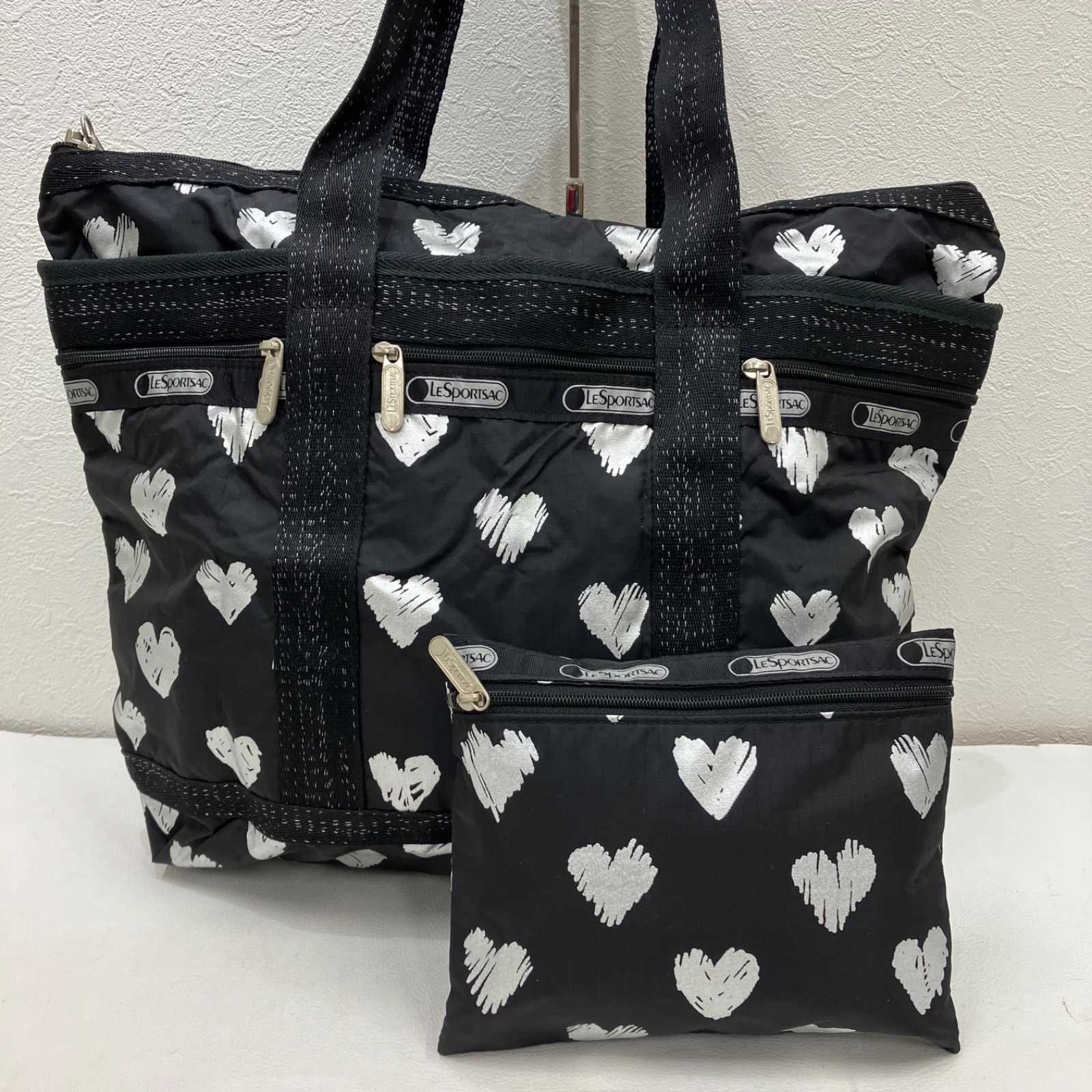 7478 LeSportsac レスポートサック トートバッグ 肩掛け 大容量 ハート 