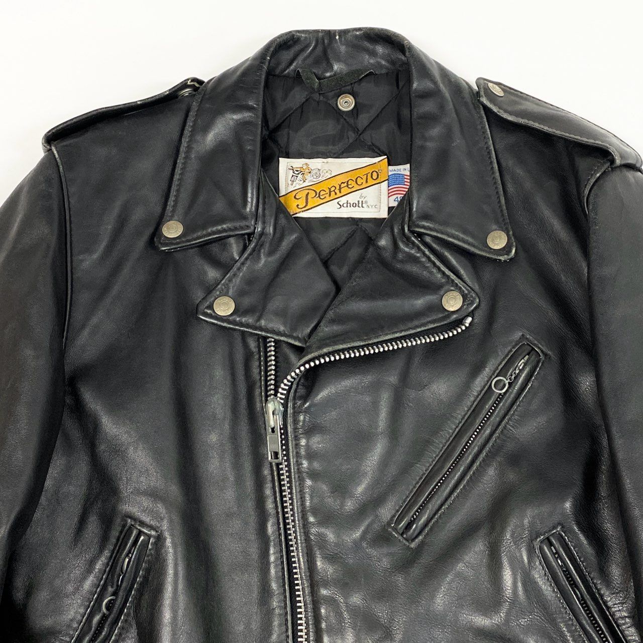 5L16 SCHOTT ショット ライダースジャケット ダブルライダース レザー