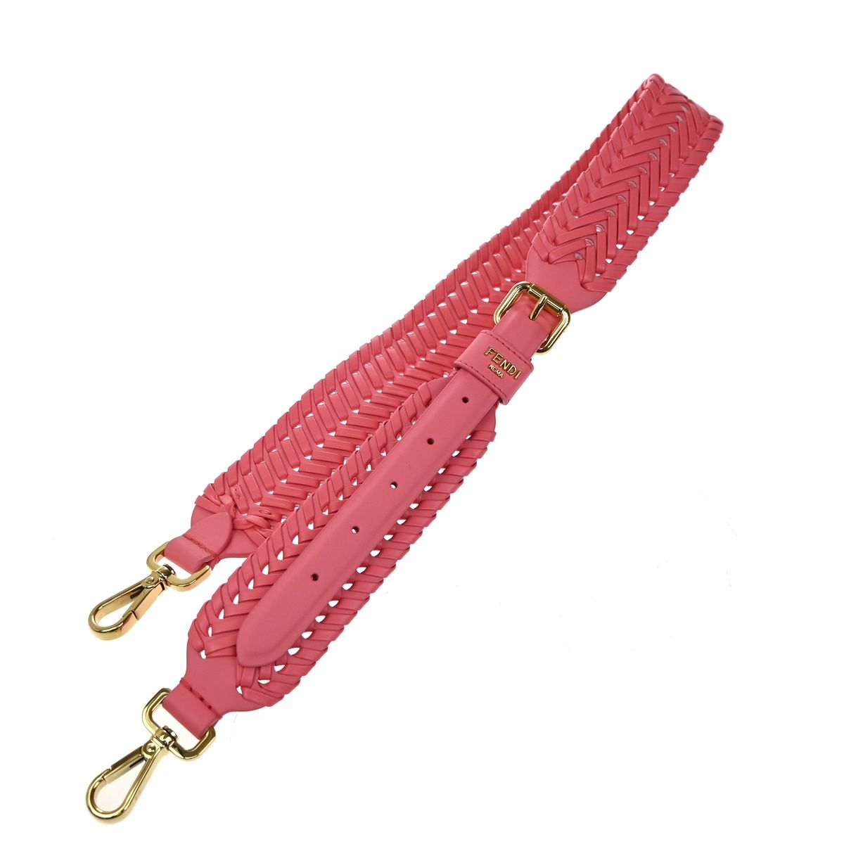 美品】FENDI フェンディ ストラップ ユー ショルダーストラップ ピンク