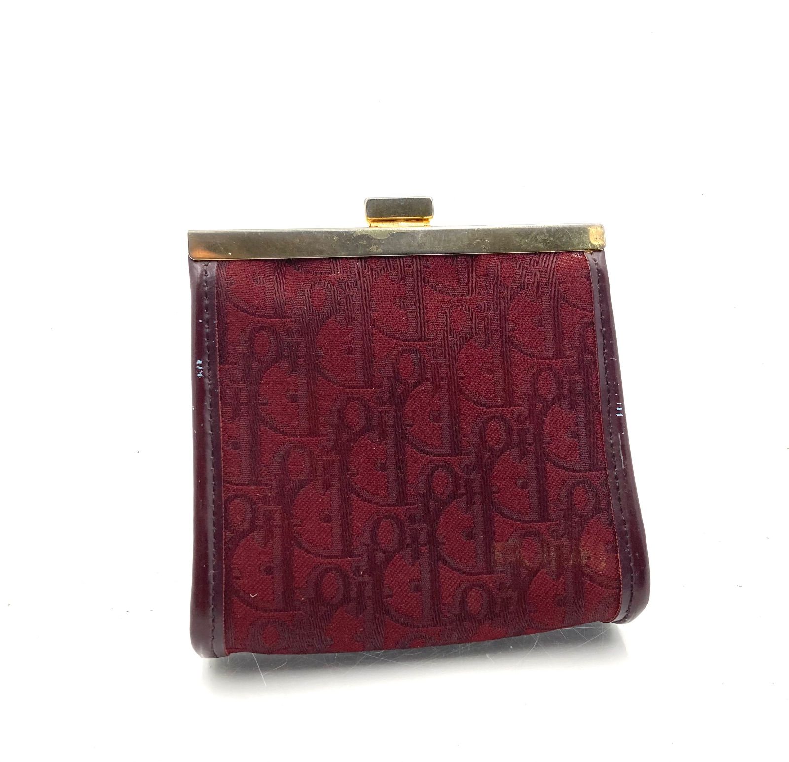 Christian Dior クリスチャンディオール トロッター ロゴグラム がま口