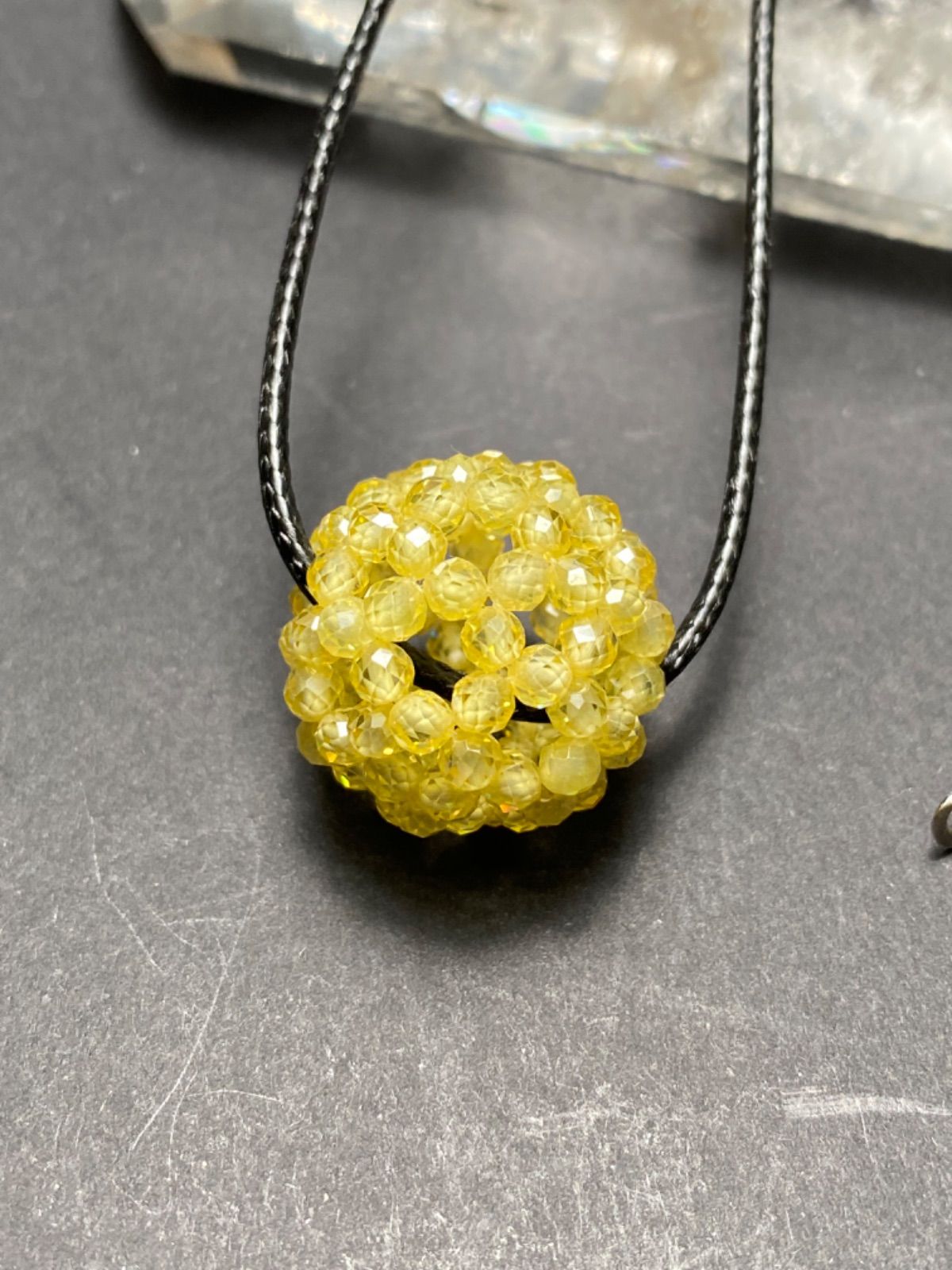 神聖幾何学フラーレン イエロージルコン石3mm 宇宙エネルギー 強力な