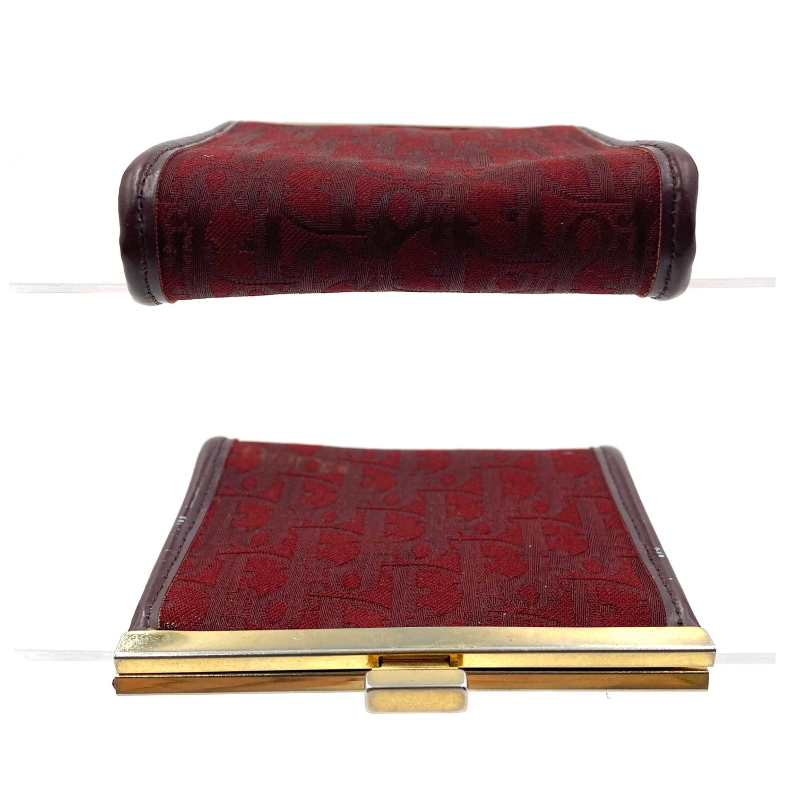 Christian Dior クリスチャンディオール トロッター ロゴグラム がま口