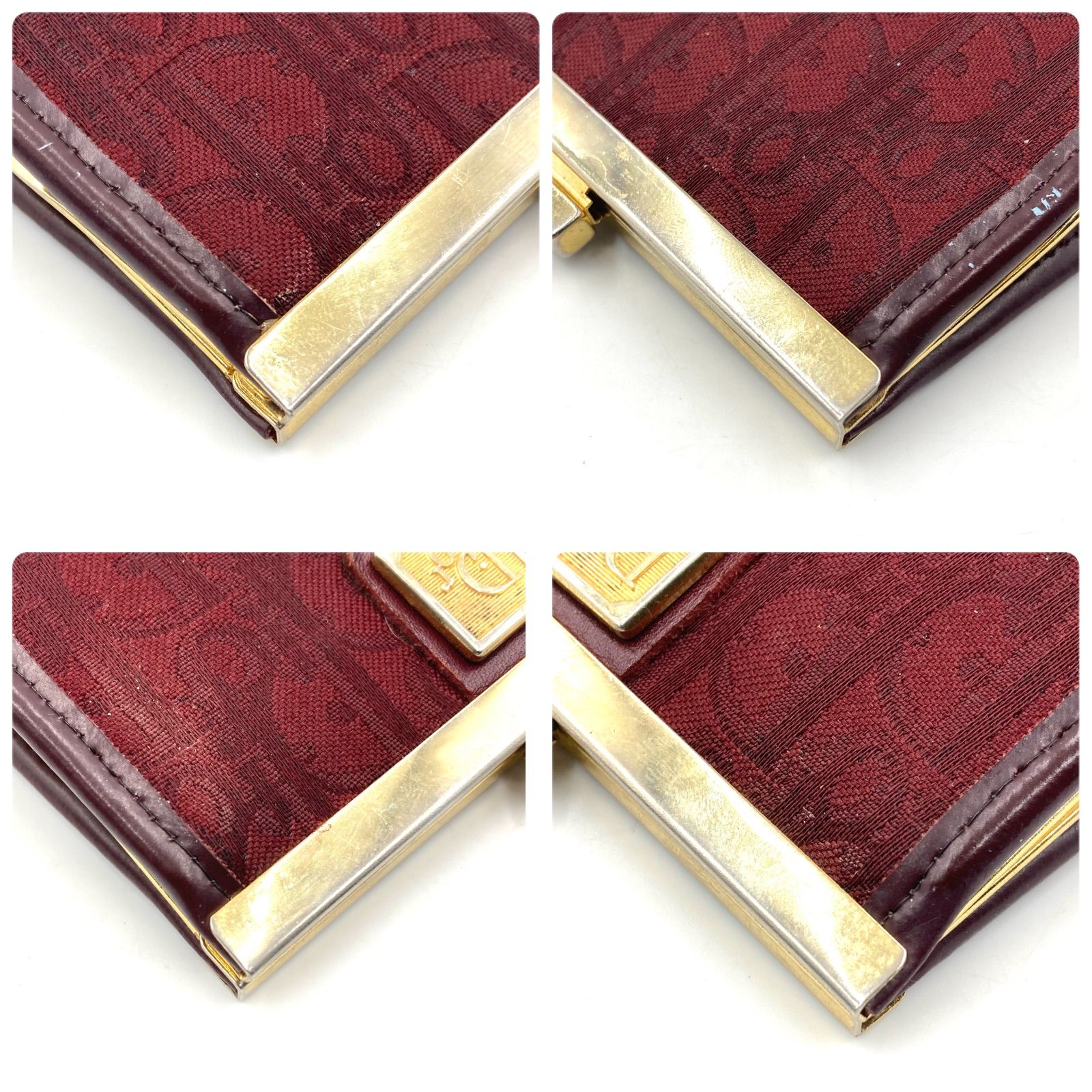 Christian Dior クリスチャンディオール トロッター ロゴグラム がま口