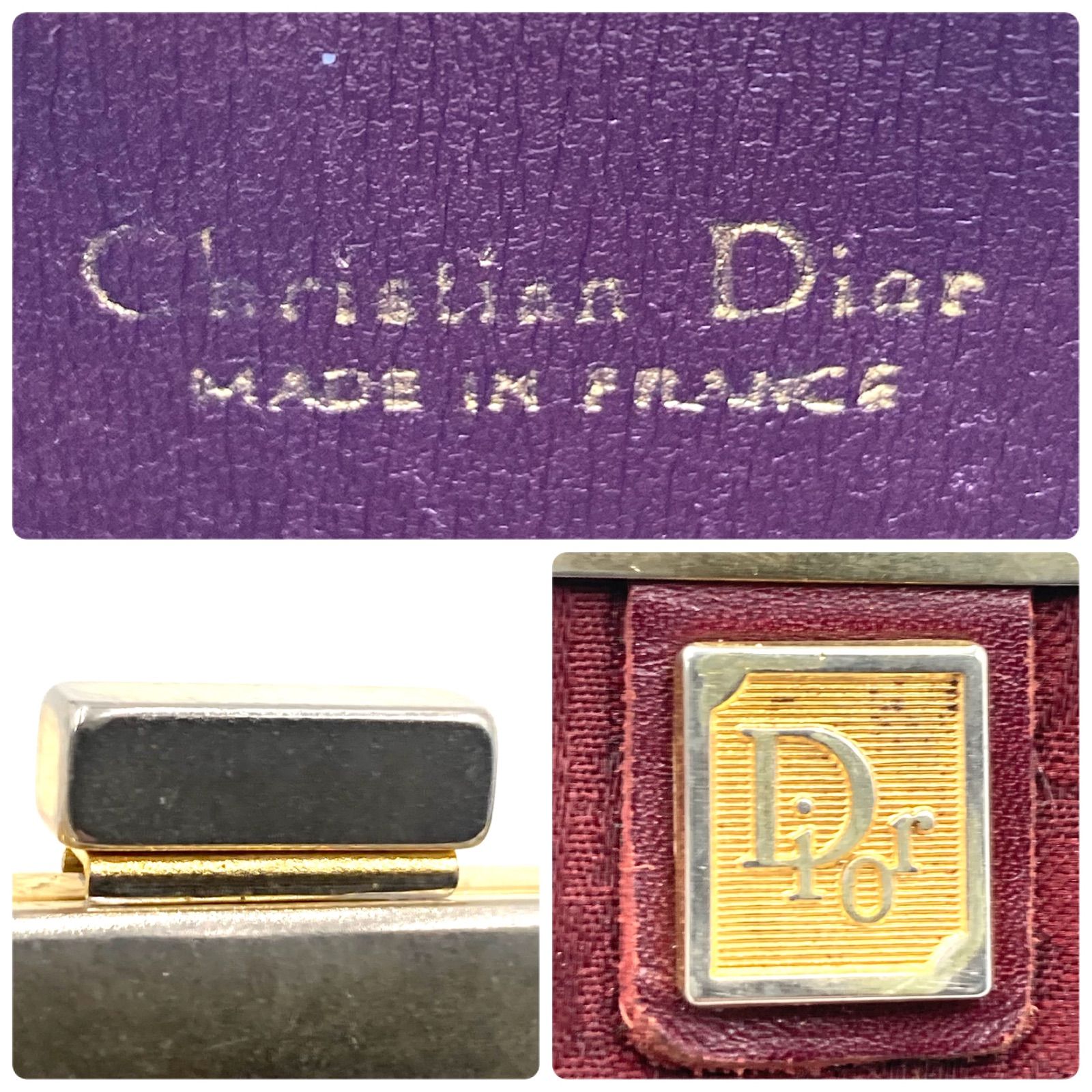 Christian Dior クリスチャンディオール トロッター ロゴグラム がま口