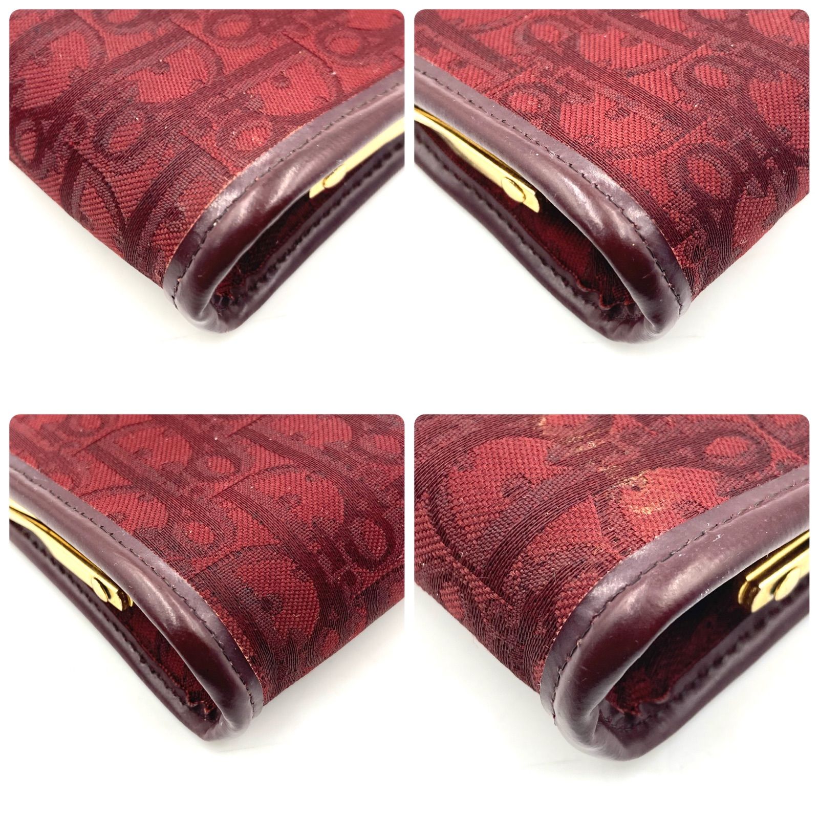 Christian Dior クリスチャンディオール トロッター ロゴグラム がま口