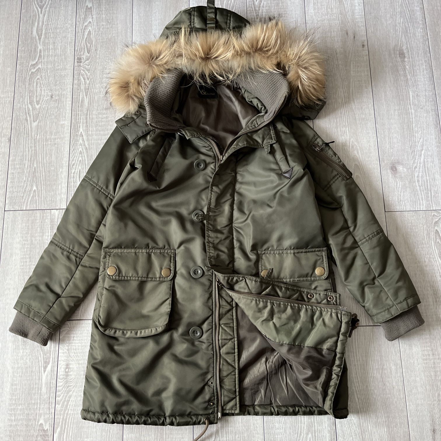 y2k archive キャンスパ　音符柄ファーコート　バンギャ　デコラ y2k ギミック ファー モッズコート wild party 平成 グランジ y2k