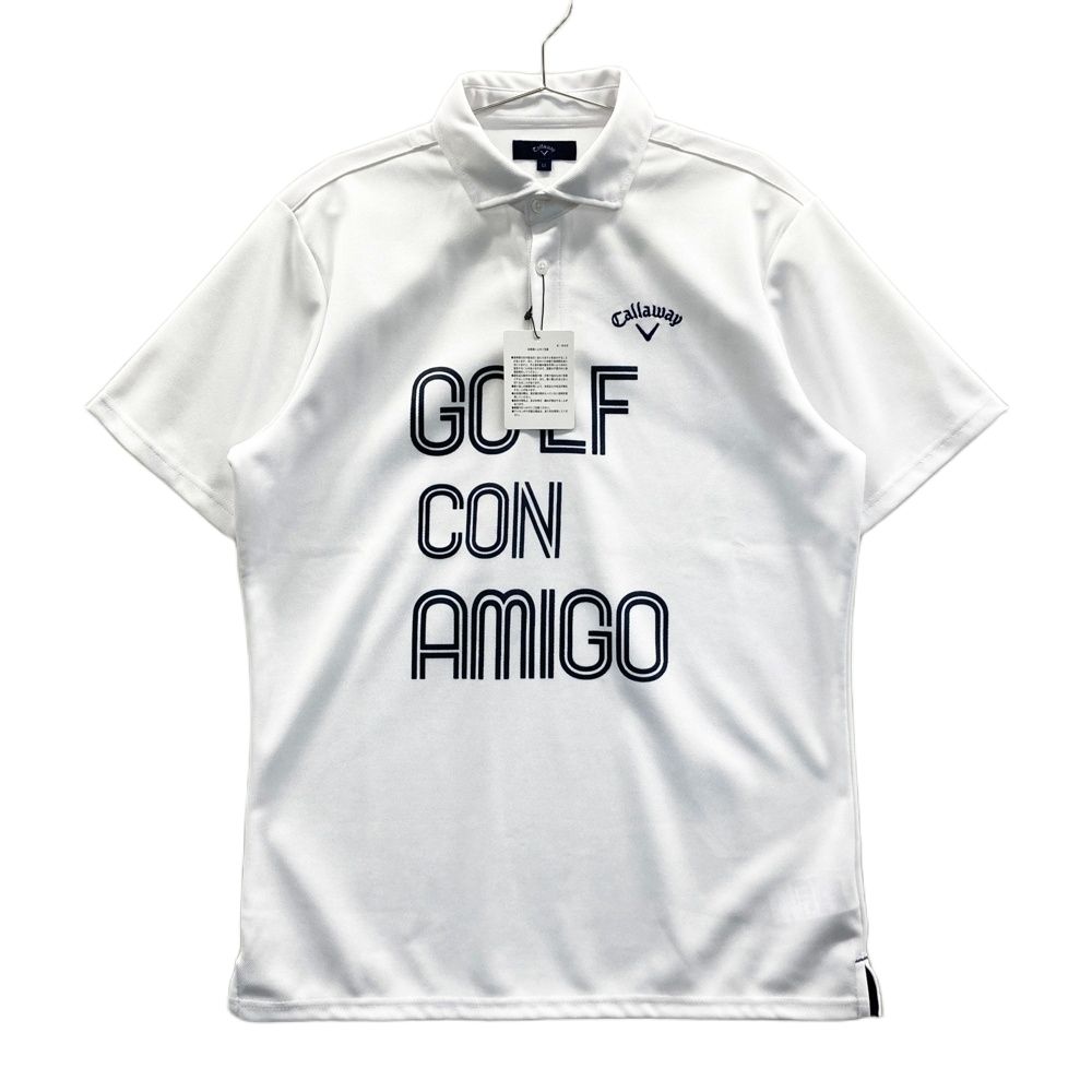 サイズ：LL CALLAWAY キャロウェイ  半袖ポロシャツ  ホワイト系 [240101574792] ゴルフウェア メンズ ストスト