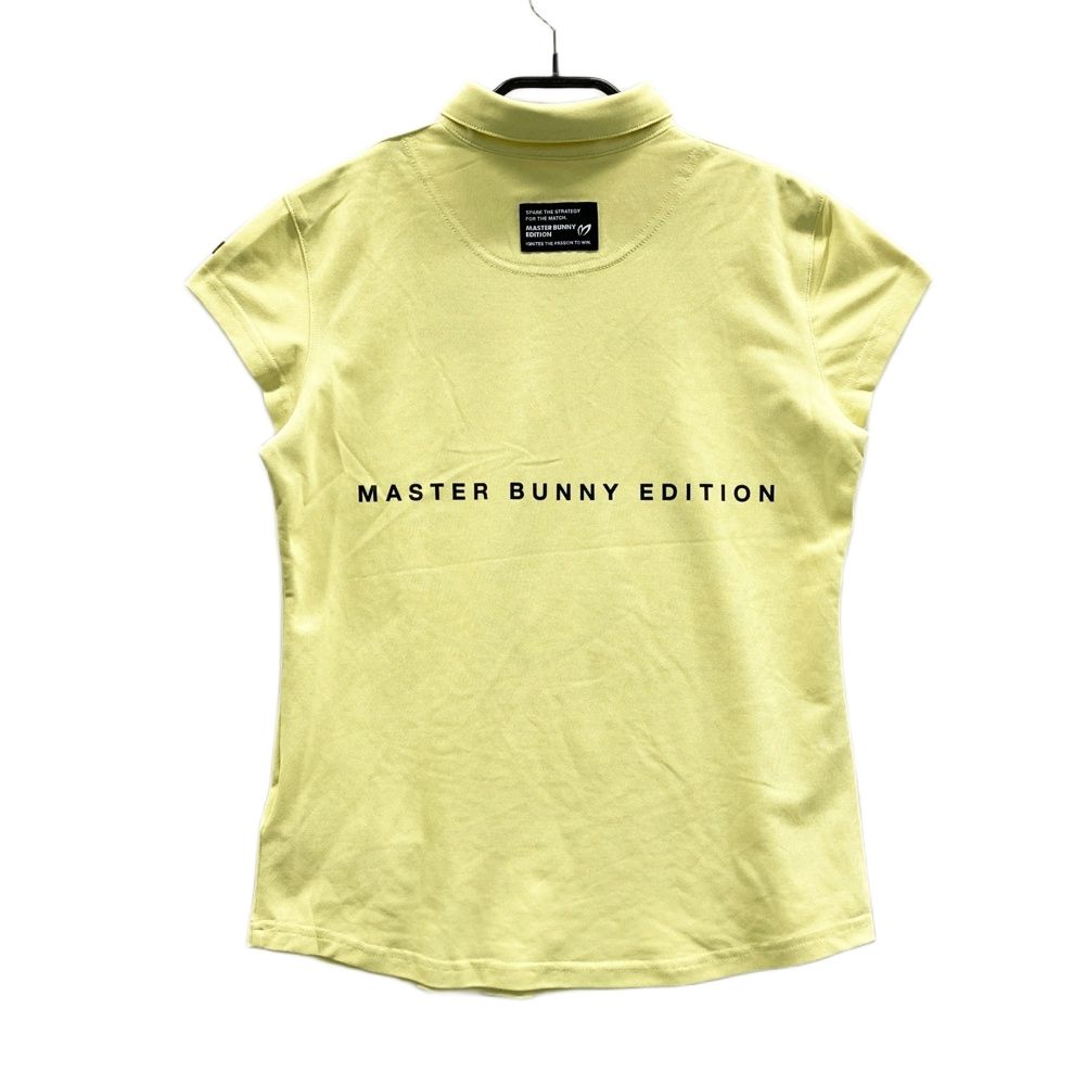 サイズ 0 MASTER BUNNY EDITION マスターバニーエディション モデル 半袖ポロシャツ 刺繍 イエロー系 ゴルフウェア レディース ストスト