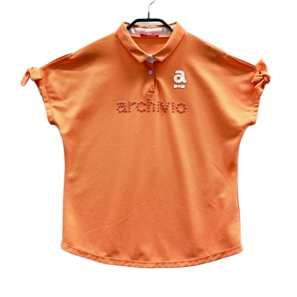 サイズ：40 ARCHIVIO アルチビオ 半袖ポロシャツ オレンジ系