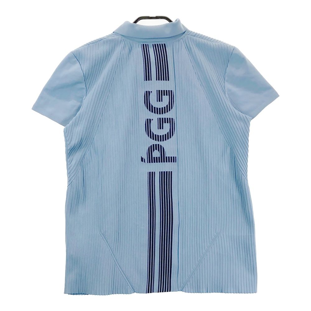 サイズ 4 PGG PEARLY GATES パーリーゲイツ 半袖ポロシャツ ブルー系 ゴルフウェア メンズ ストスト