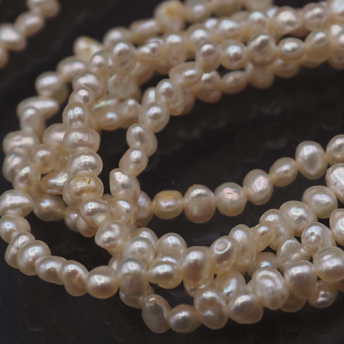 J422 淡水真珠 パール PAT SILVER刻印 ネックレス 5連 デザイン