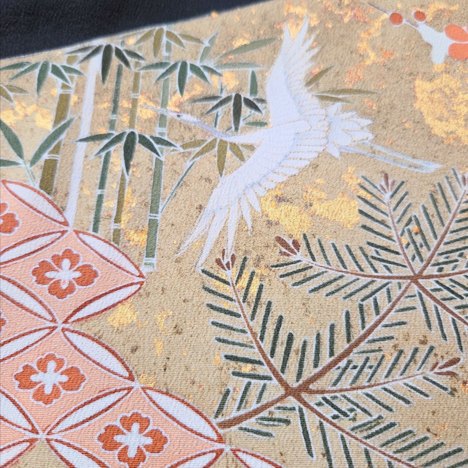 ❦Kaena❦ 着物リメイク ワンピース ロング マキシ ドレス Aライン 黒