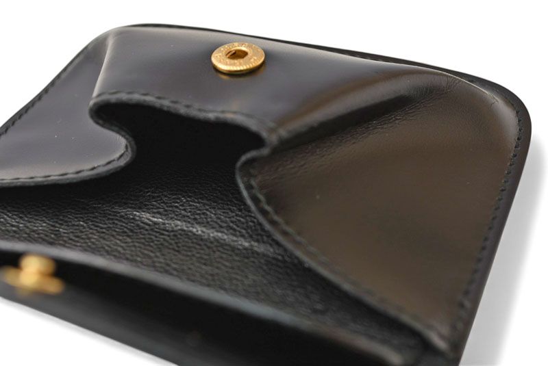  グッチ コインケース 小銭入れ GUCCI 財布 ヴィンテージ レザー ブラック 030 2091 コインケース 小銭入れ 小物