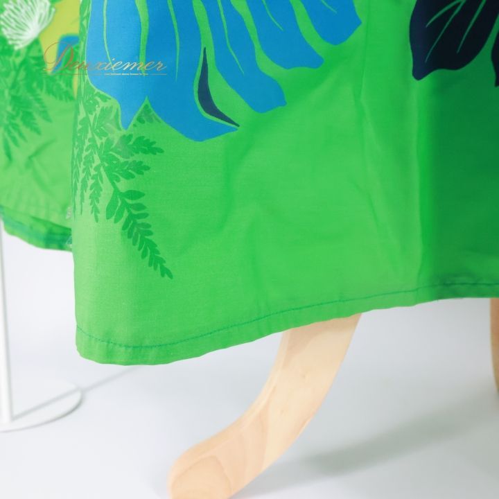 フラダンス 衣装 ワンピース ドレス グリーン系 パンドール 日本製