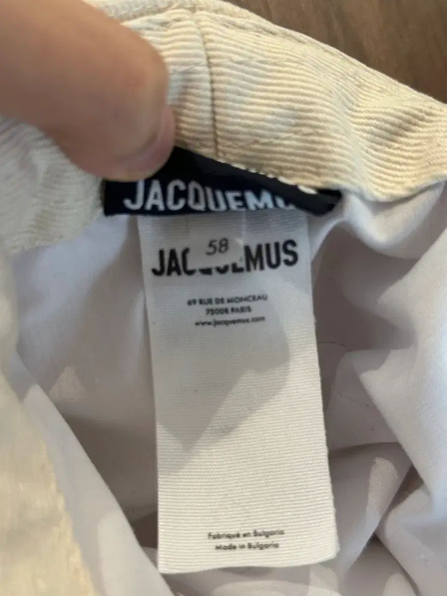  ジャックムス アーティチョーク バケットハット オフホワイト 58 バケットハット ハット