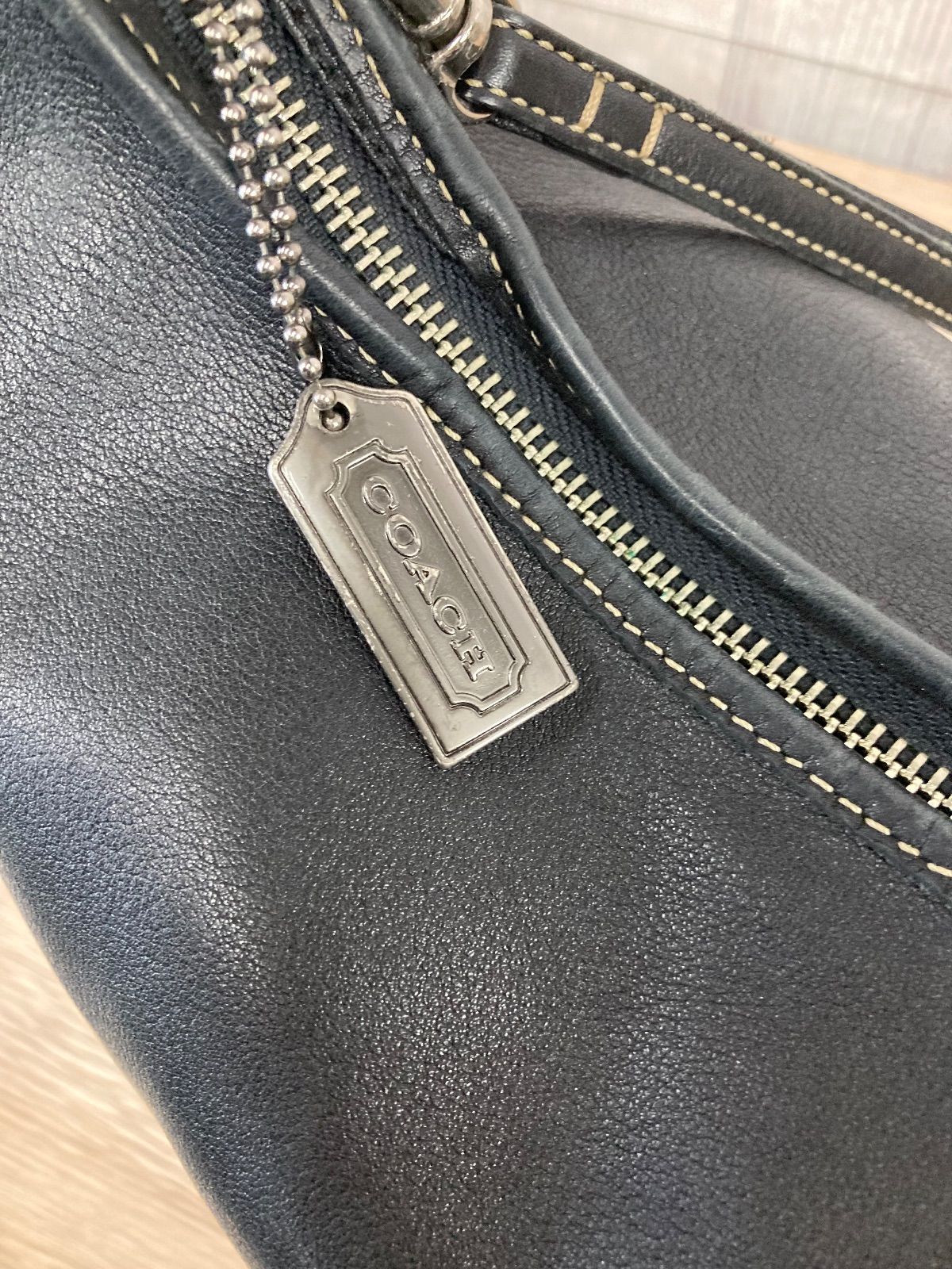 美品 COACH コーチ 9221 ワンショルダーバッグ ホーボー レザー