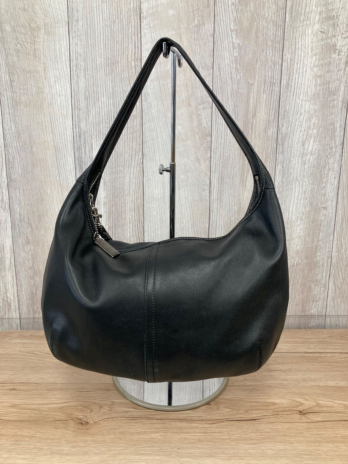 美品 COACH コーチ 9221 ワンショルダーバッグ ホーボー レザー