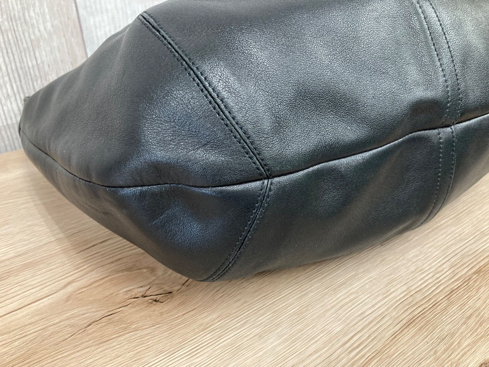 美品 COACH コーチ 9221 ワンショルダーバッグ ホーボー レザー