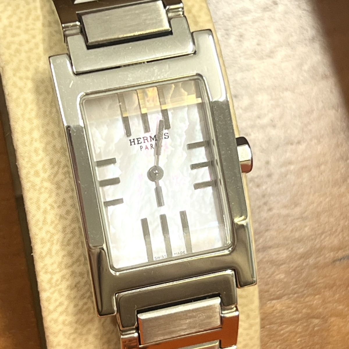 HERMES エルメス TA1.210 タンデム 腕時計 クオーツ ステンレス SS