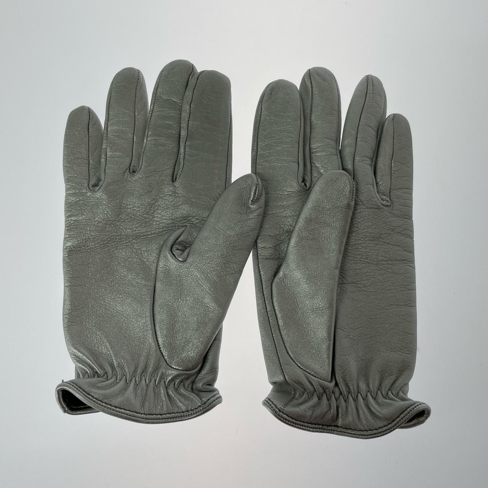 DRIES VAN NOTEN グローブ 手袋 ｼﾙﾊﾞｰ M