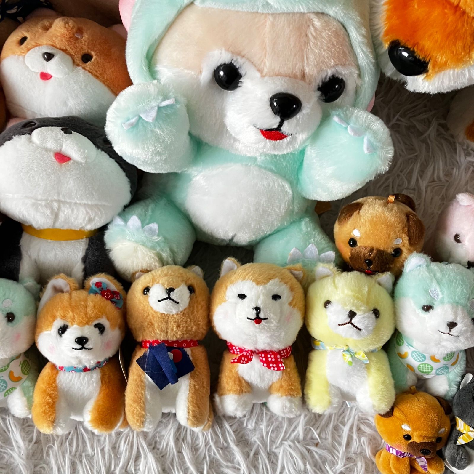 豆しば三兄弟 ぬいぐるみ 20点セット 大量まとめ売り ほげっとしば犬 