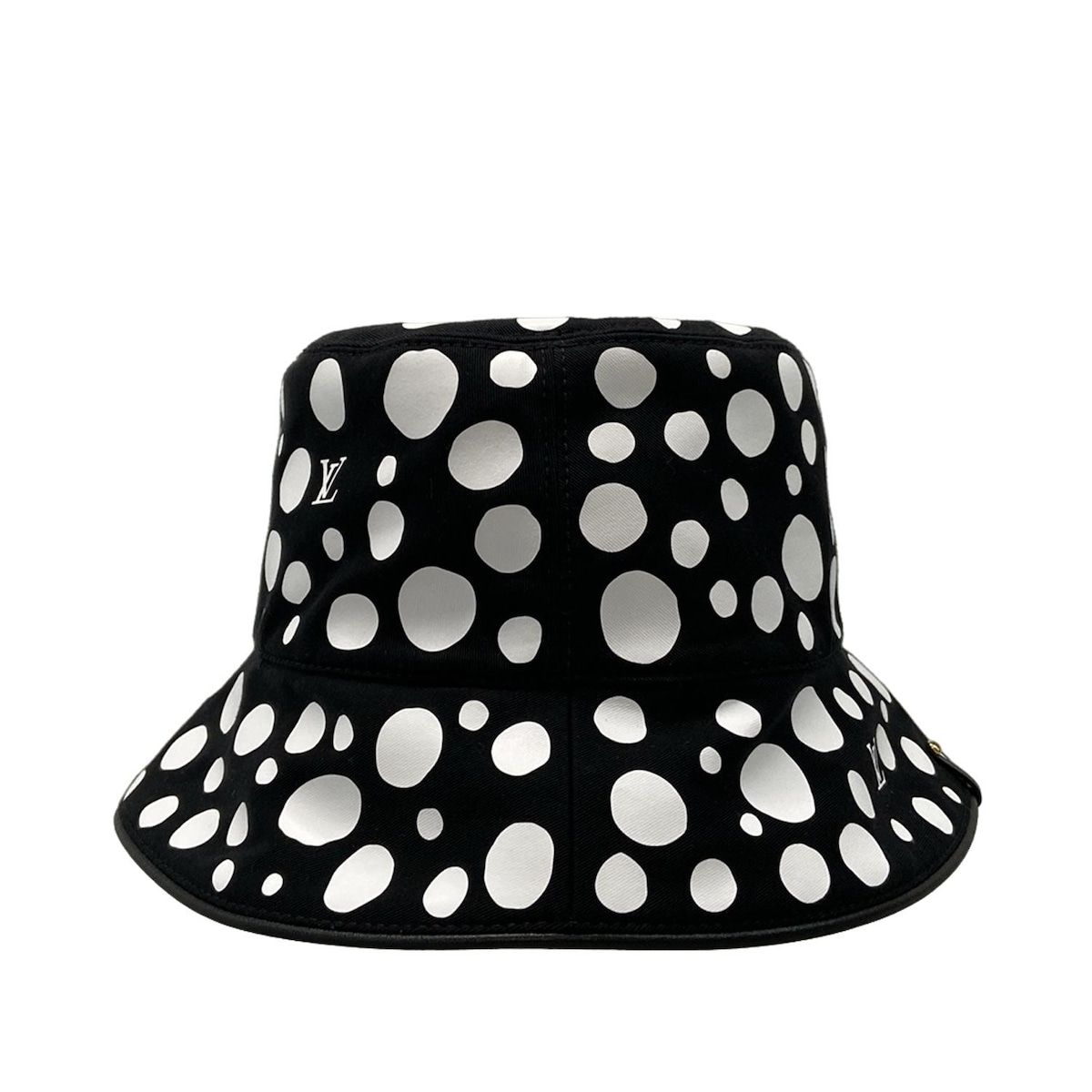  LOUIS VUITTON ルイヴィトン ハット LV YK シャポー リバーシブル インフィニティ ドット バケットハット M 7072 黒 白 コットン その他 ハット