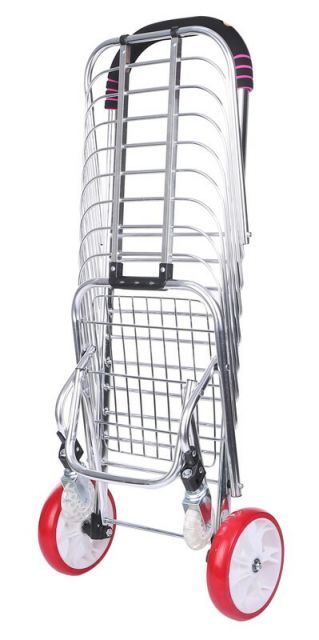  タイヤが大きくてラクラク 折り畳み キャリーカート 買い物 キャンプ ゴミの運搬まで その他 カーポート ガレージ