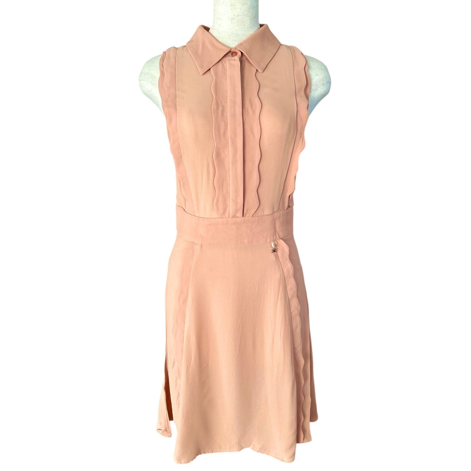 Elisabetta Franchi ノースリーブワンピース 38 ELISABETTA FRANCHI エリザベッタフランキ ノースリーブワンピース