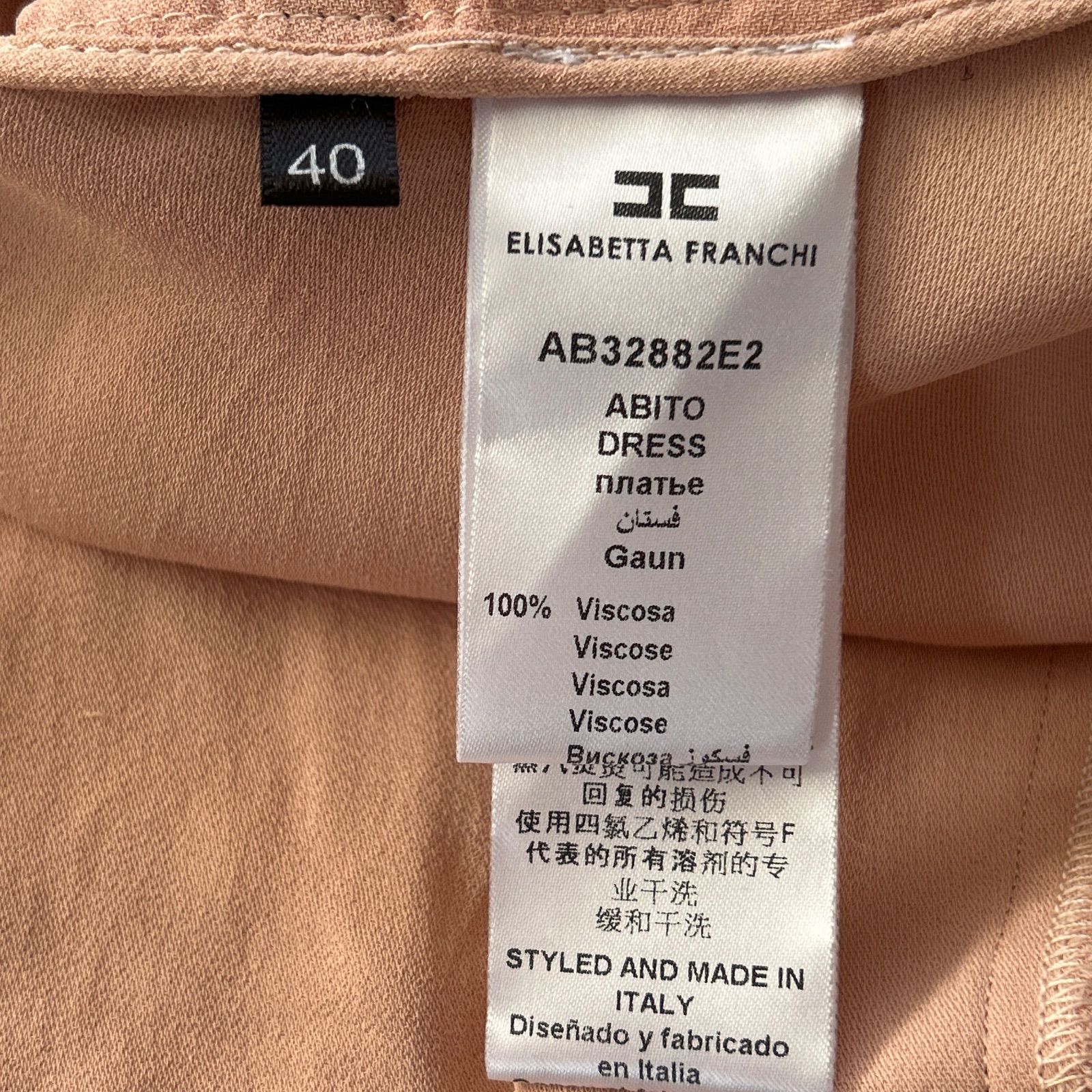 ELISABETTA FRANCHI エリザベッタフランキ ノースリーブワンピース