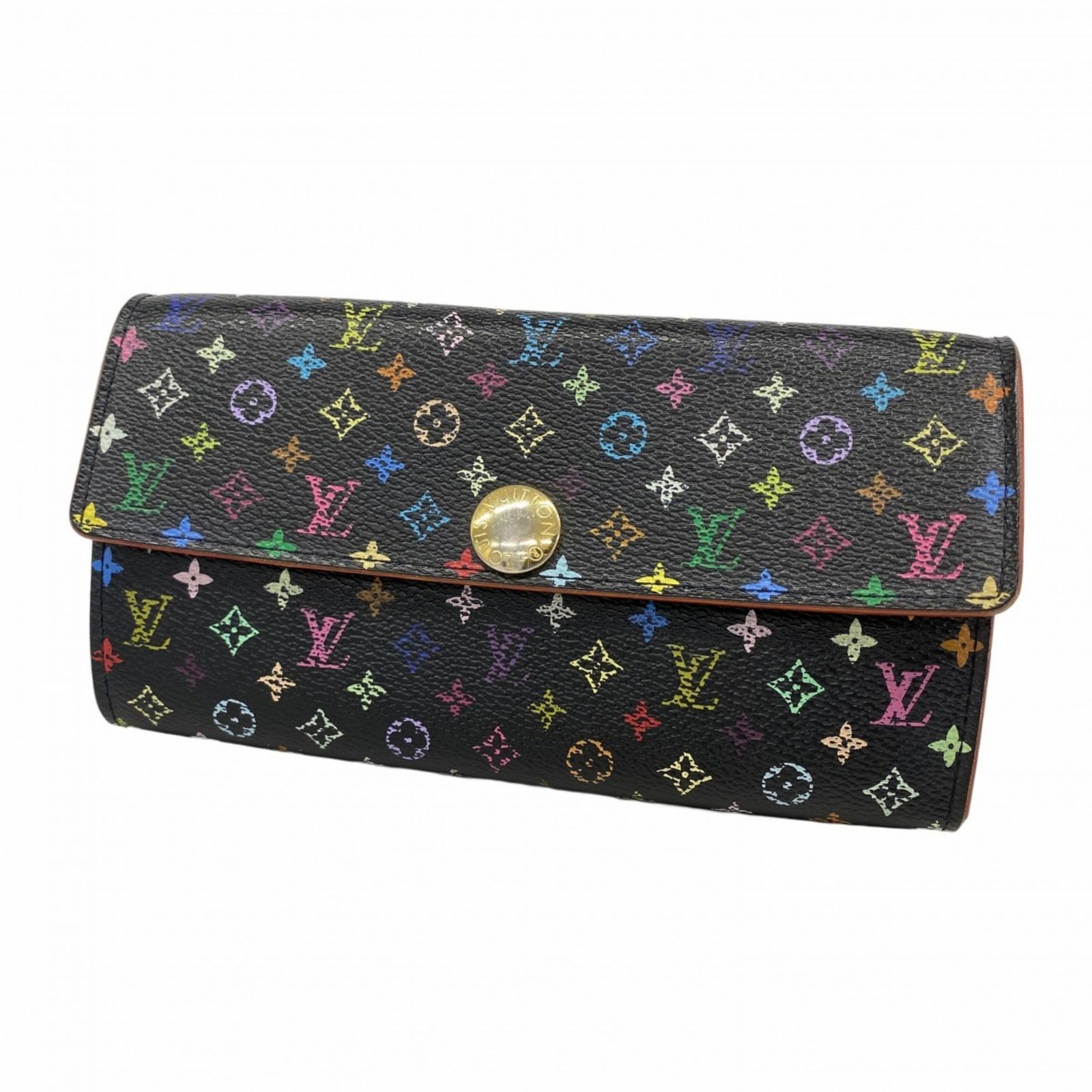 ルイ ヴィトン Louis Vuitton 長財布 モノグラム マルチ ポルトフォイユサラ M 93747 ノワールレディース