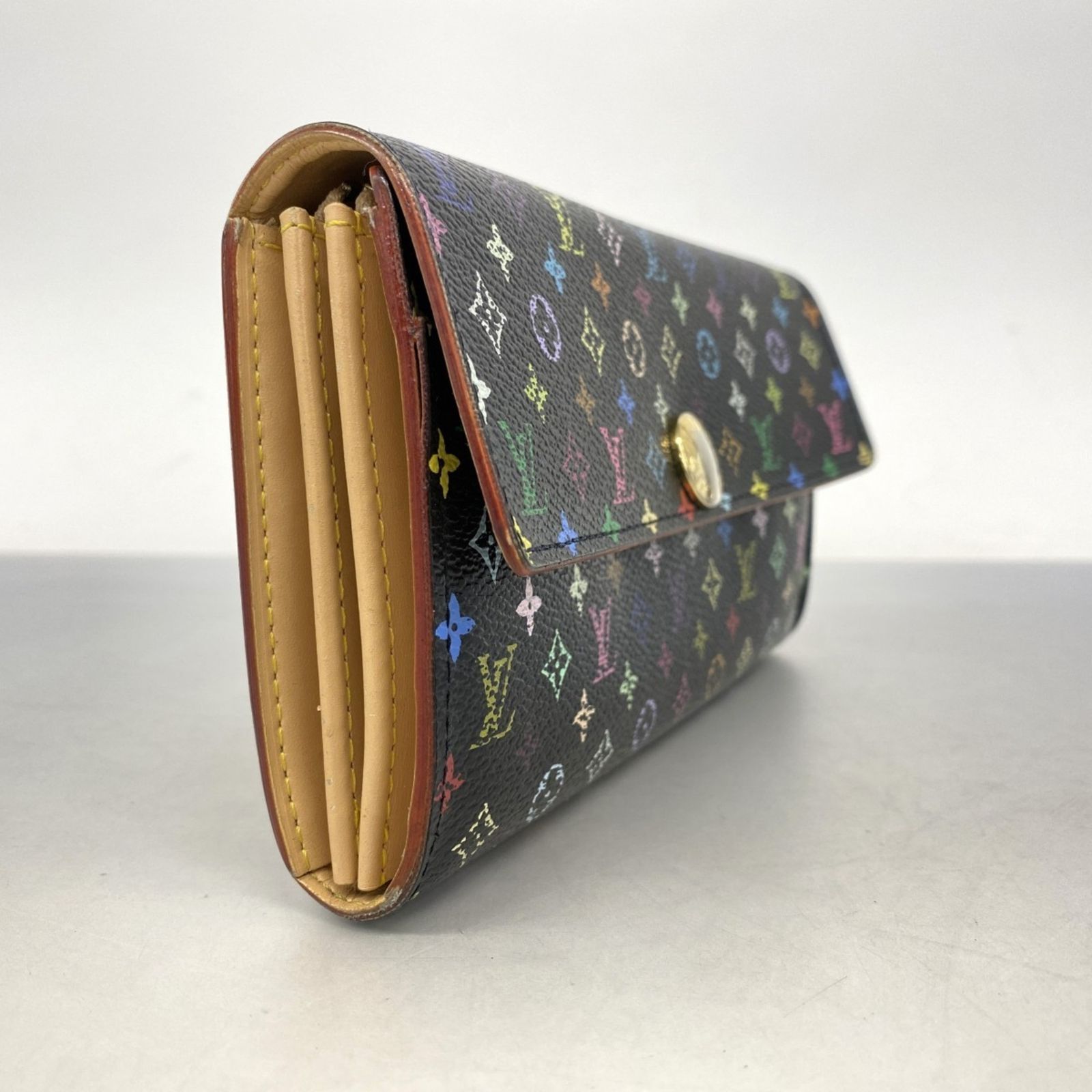 ルイ ヴィトン Louis Vuitton 長財布 モノグラム マルチ ポルトフォイユサラ M 93747 ノワールレディース