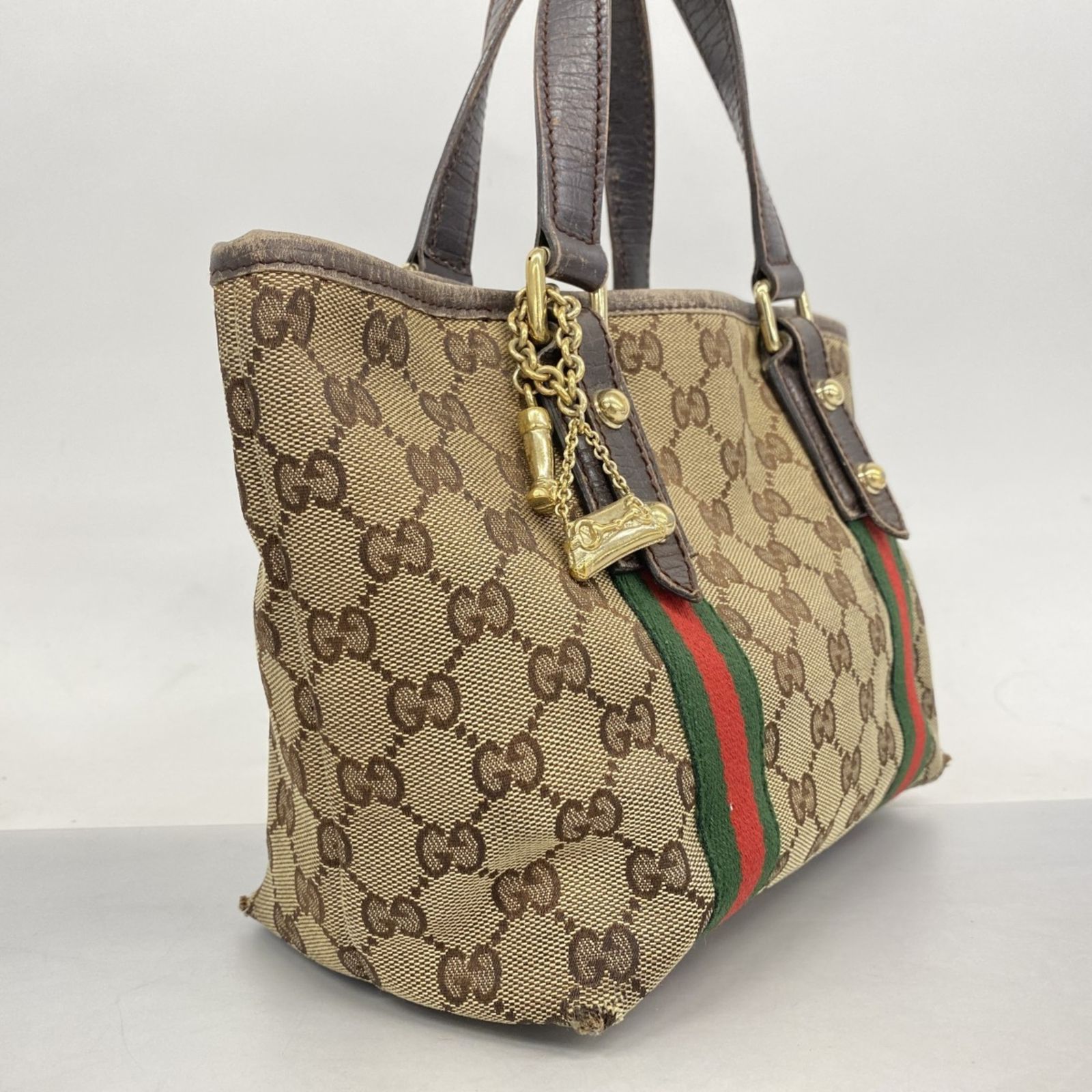 グッチ(Gucci) グッチ ハンドバッグ GGキャンバス シェリーライン