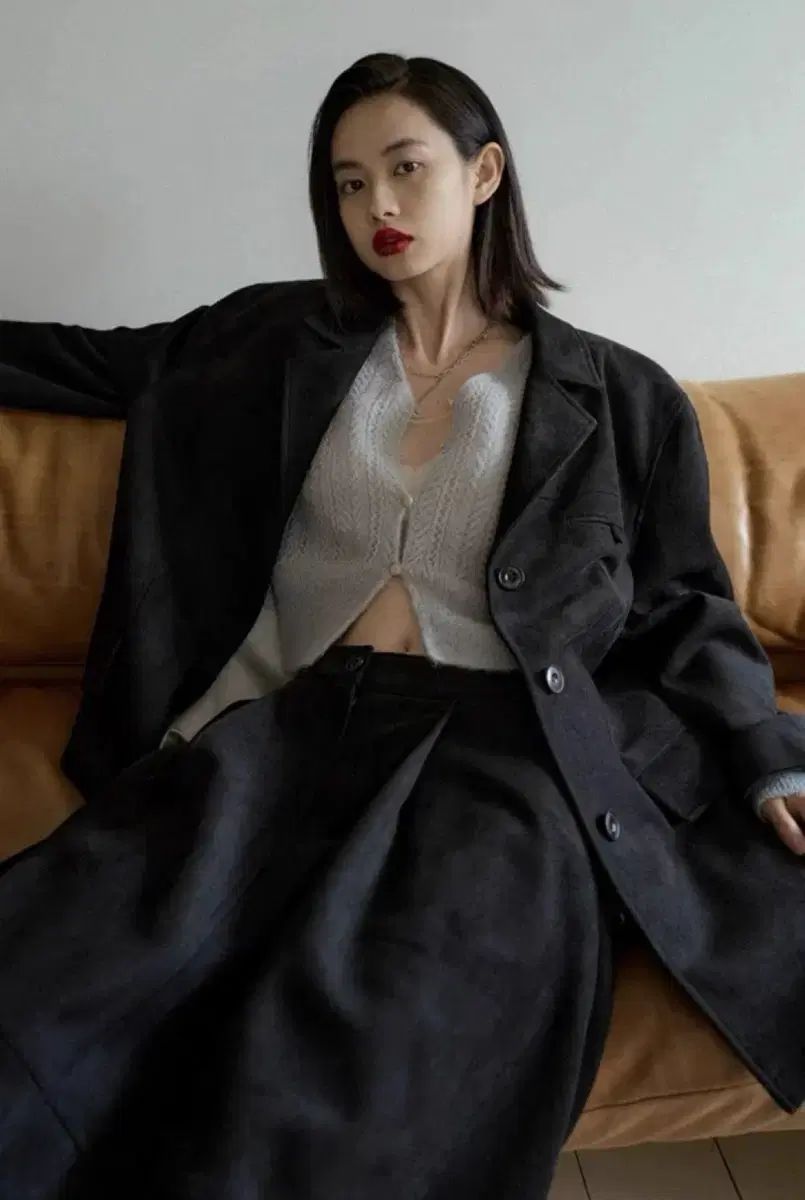 オーバーデューフ Classic スウェード ジャケット ブラック