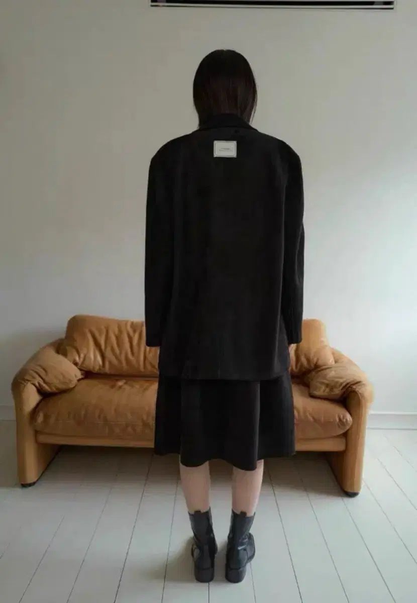  オーバーデューフ Classic スウェード ジャケット ブラック テーラードジャケット ジャケット アウター