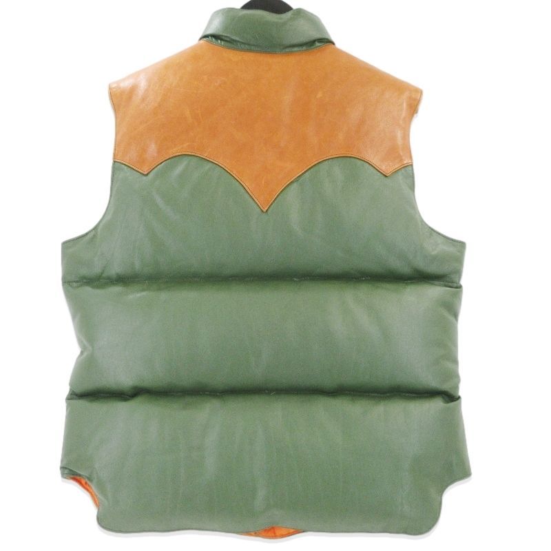 Rainbow Country レインボーカントリー オールレザー ダウンベスト