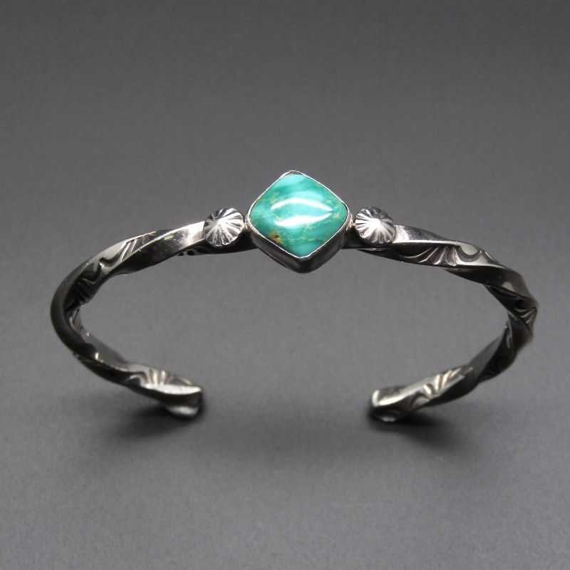 美品 Arnold Goodluck ナバホ族 バングル ターコイズ ツイスト