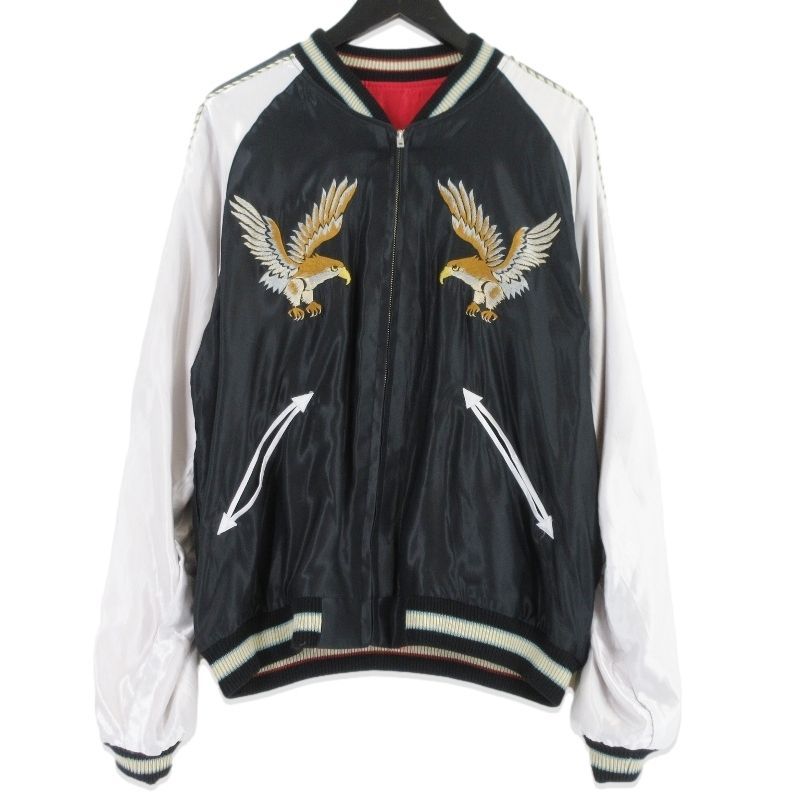 TAILOR TOYO テーラー東洋 スーベニアジャケット TT 15173 Early 1950 s Style Acetate Souvenir Jacket ブラック 黒 XL