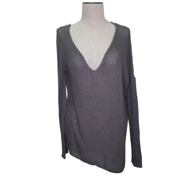 ヘルムートラング HELMUT LANG 長袖 ニット Vネック シルク Sサイズ