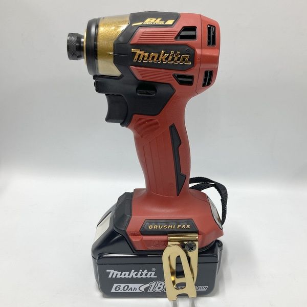 マキタ makita 充電式インパクトドライバ レッド フルセット 18 V 6.0 Ah 20周年記念 色 台数 ≡DT 6933