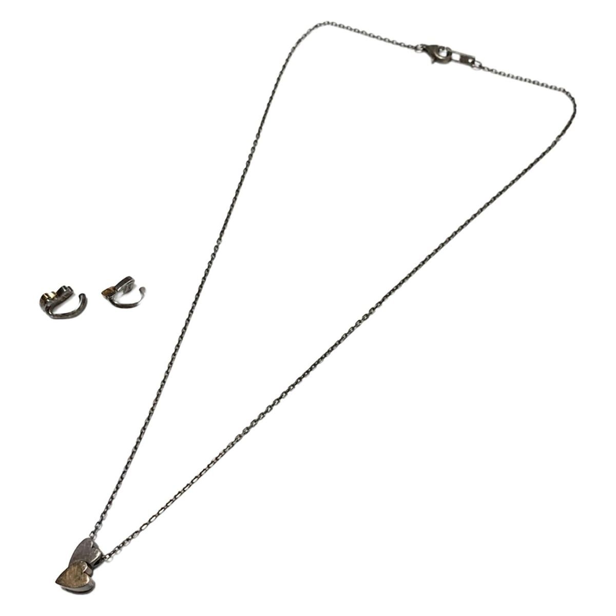 ete エテ - K 10 YG×シルバー ネックレス×1点 イヤーカフ×1点 ハート