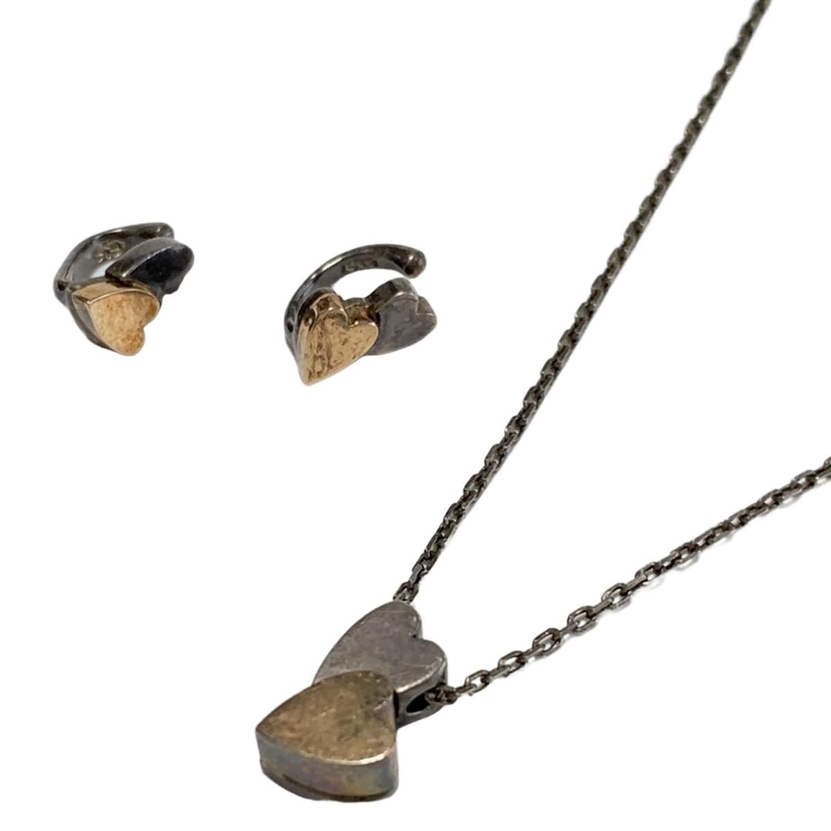 ete エテ - K 10 YG×シルバー ネックレス×1点 イヤーカフ×1点 ハート