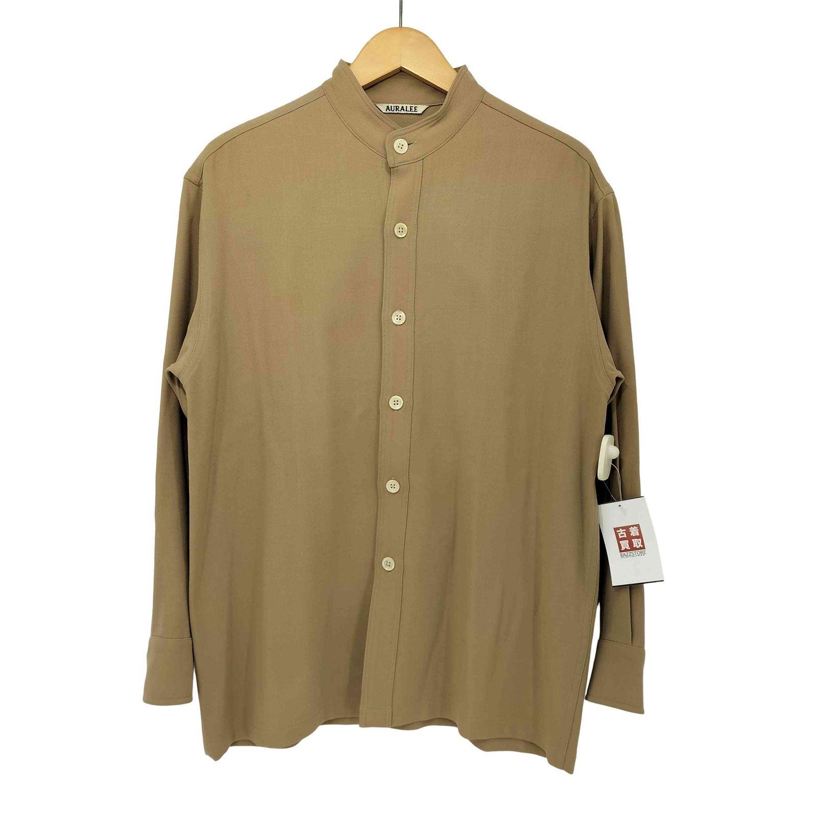 オーラリー AURALEE 19AW HARD TWIST W BARATHEA SHIRTS ハード ツイスト ダブル バラシア メンズ 表記無 