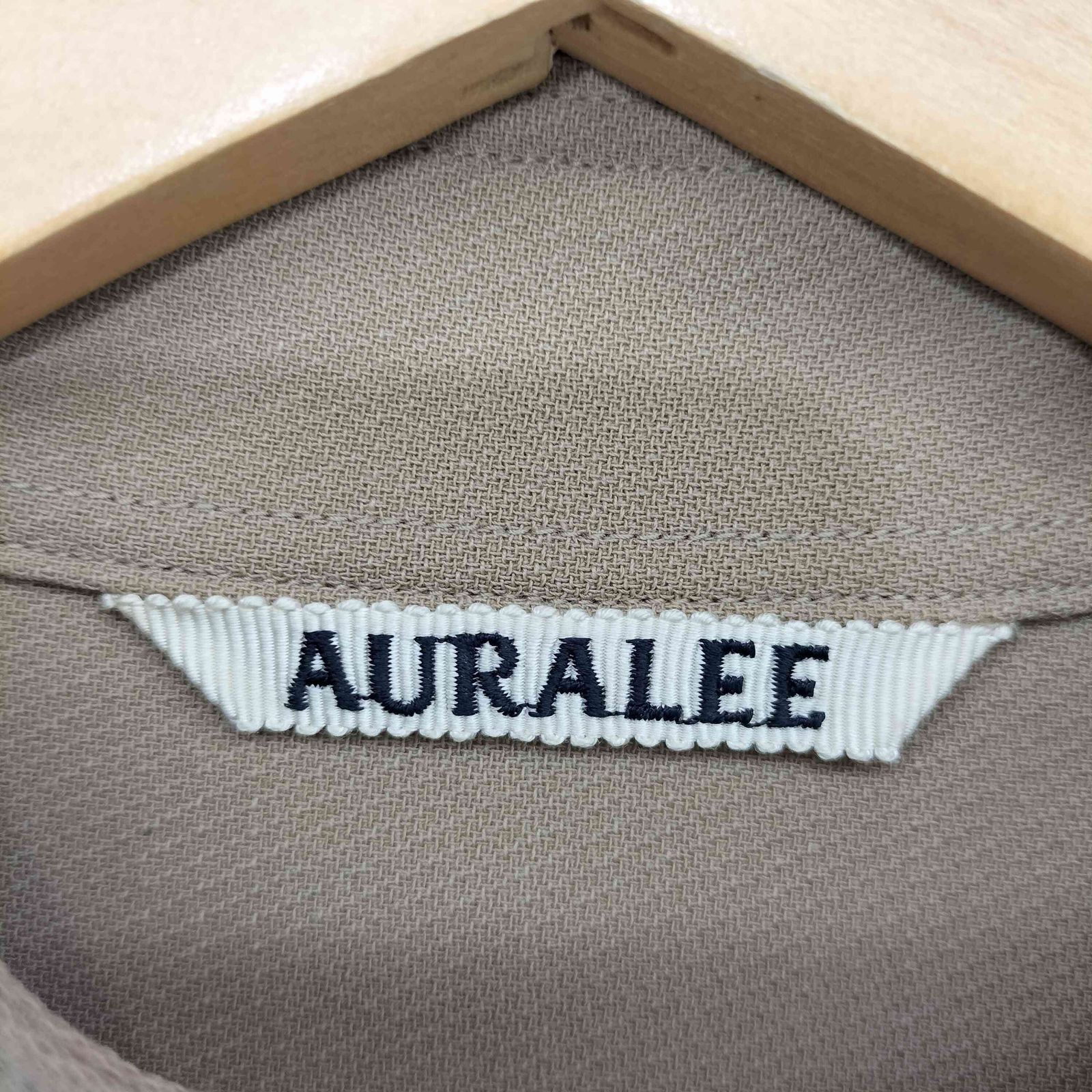 オーラリー AURALEE 19AW HARD TWIST W BARATHEA SHIRTS ハード