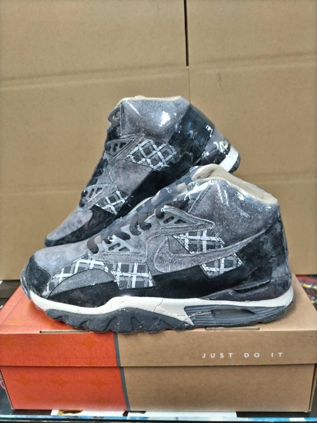 新作登場，人気2004 NIKE AIR TRAINER SC HIGH【308313-002】US9 箱付きデッドストック スニーカー