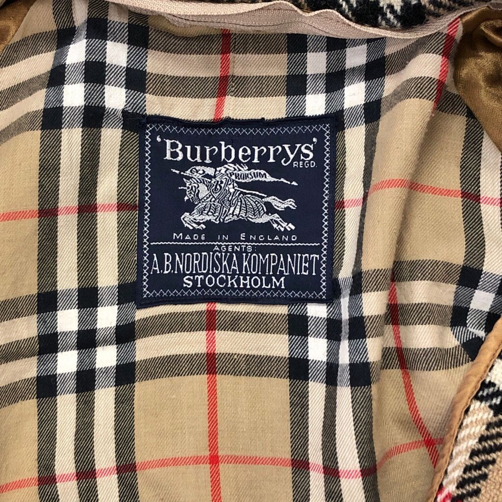 70年代 イングランド製 Burberrys バーバリーズ バルマカーンコート ヴィンテージ ベージュ(メンズ 54 R)中古 古着 V9497 70年代 イングランド製 Burberrys バーバリーズ バルマカーンコート