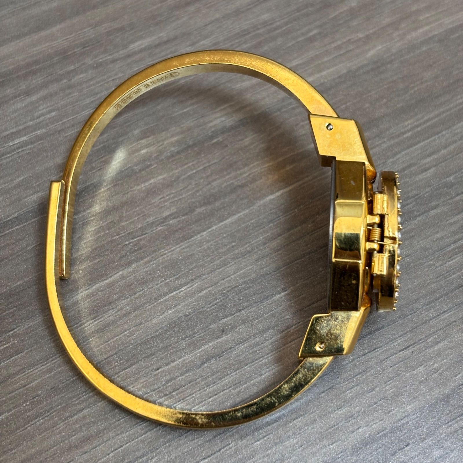  ◾︎Andre Mouche アンドレムッシュ バングルウォッチ クォーツ 稼働品 レディース 腕時計(クォーツ) 腕時計(アナログ)