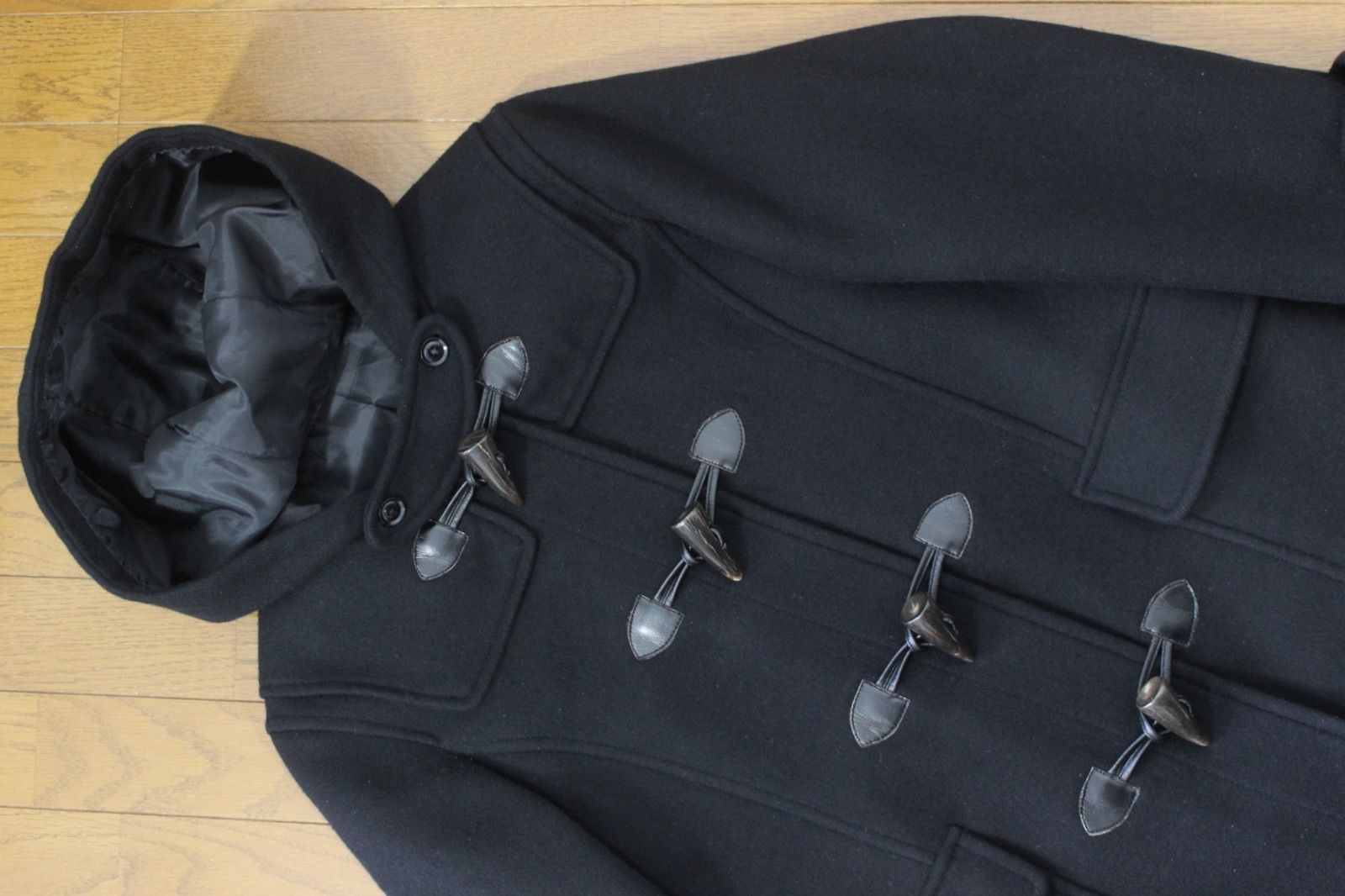 76 イーストボーイ ヴィーナス ダッフルコート 11 スクールコート L ブラック 黒 通学 女子中学生 女子高校生 EAST BOY Venus