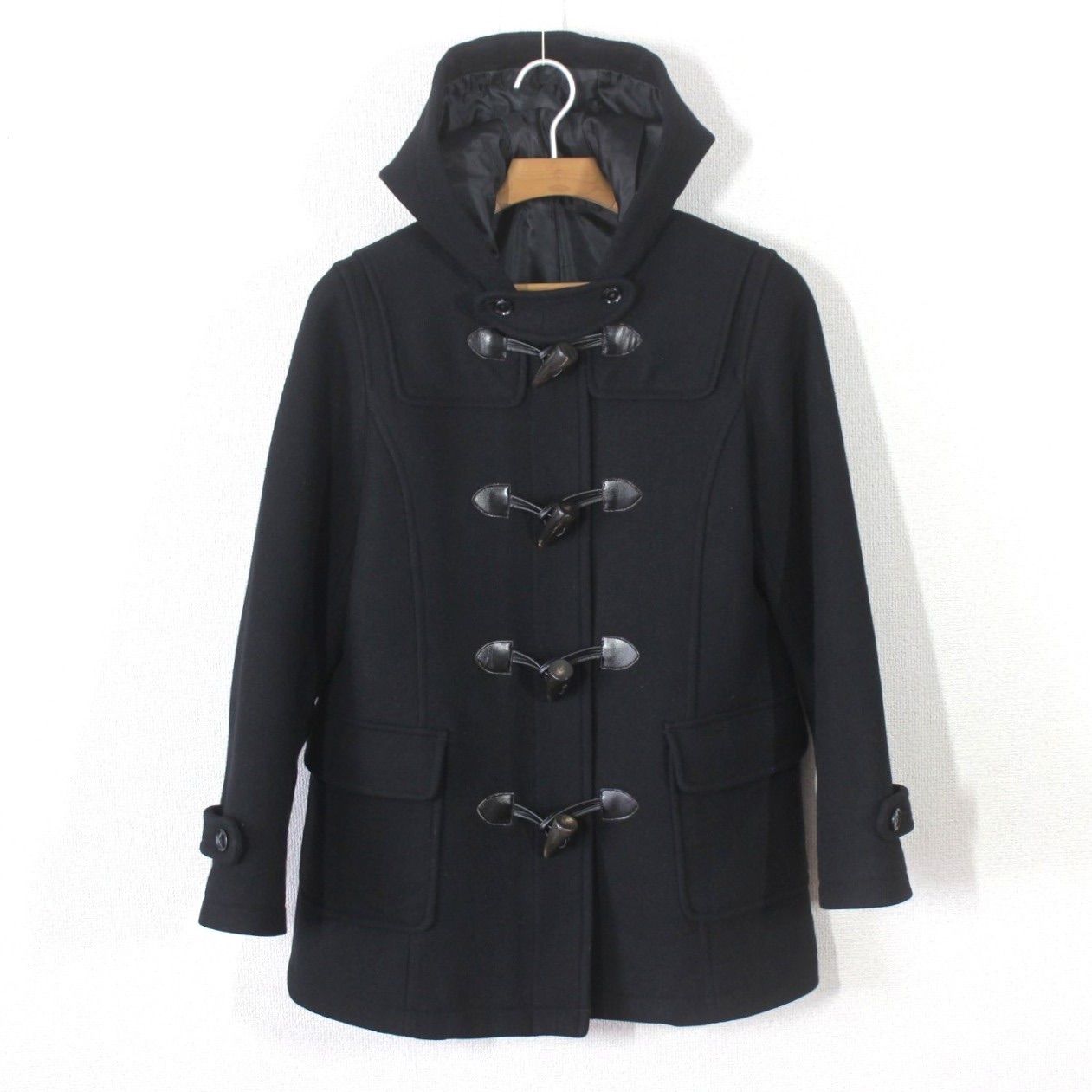 76 イーストボーイ ヴィーナス ダッフルコート 11 スクールコート L ブラック 黒 通学 女子中学生 女子高校生 EAST BOY Venus